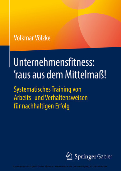 Unternehmensfitness: 'raus aus dem Mittelmaß! main product photo