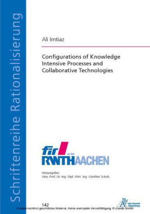 Configurations of Knowledge Intensive Processes and Collaborative Technologies