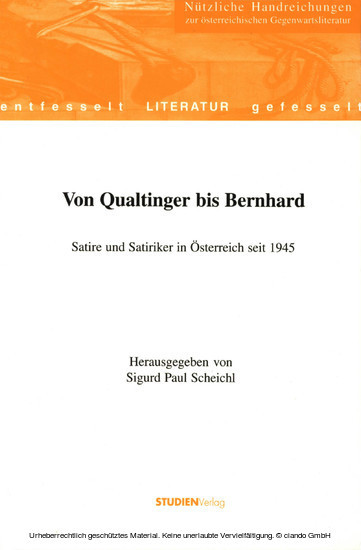 Von Qualtinger bis Bernhard main product photo