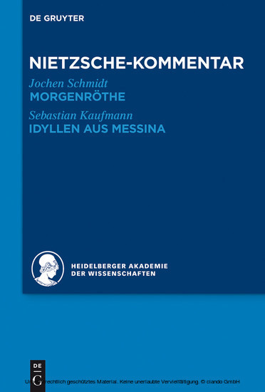 Kommentar zu Nietzsches 'Morgenröthe', 'Idyllen aus Messina' main product photo