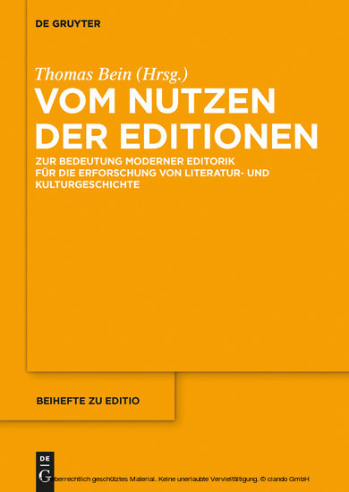 Vom Nutzen der Editionen main product photo