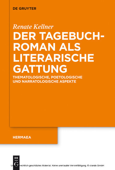 Der Tagebuchroman als literarische Gattung main product photo