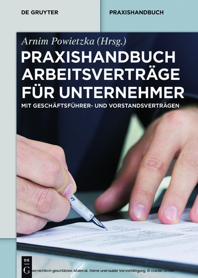 Praxishandbuch Arbeitsverträge für Unternehmer main product photo