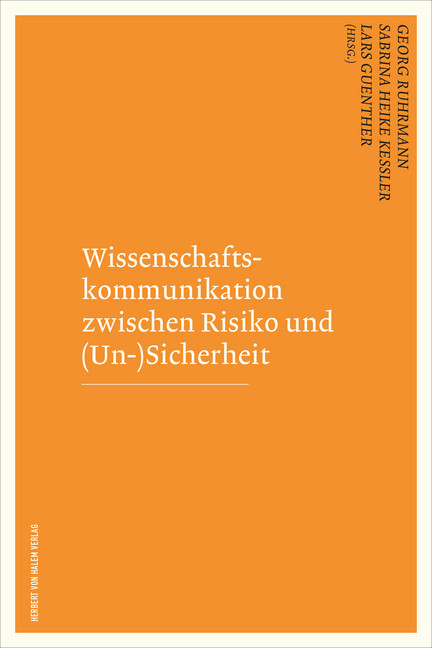 Wissenschaftskommunikation zwischen Risiko und (Un-)Sicherheit main product photo