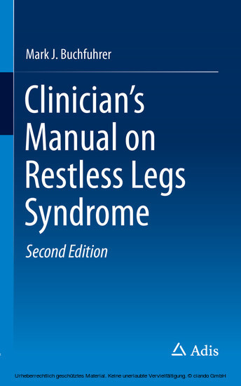 Clinician's Manual on Restless Legs Syndrome main product photo