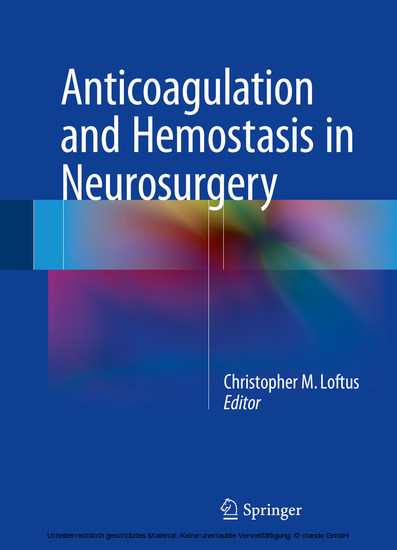 Anticoagulation and Hemostasis in Neurosurgery main product photo