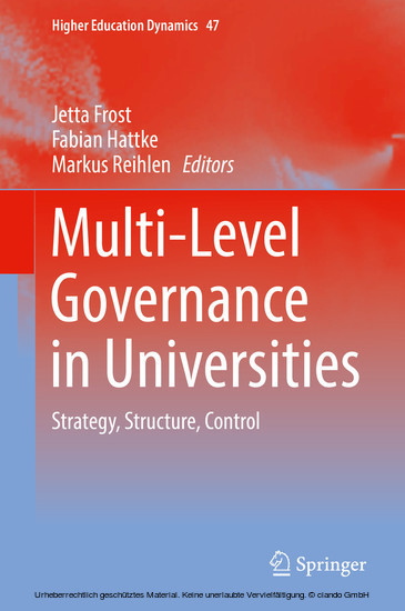 Multi-Level Governance in Universities main product photo