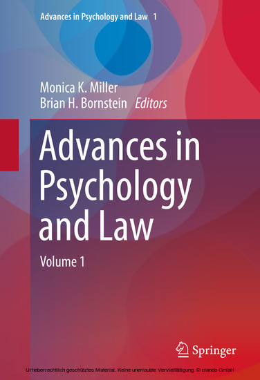 Advances in Psychology and Law main product photo
