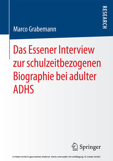 Das Essener Interview zur schulzeitbezogenen Biographie bei adulter ADHS main product photo