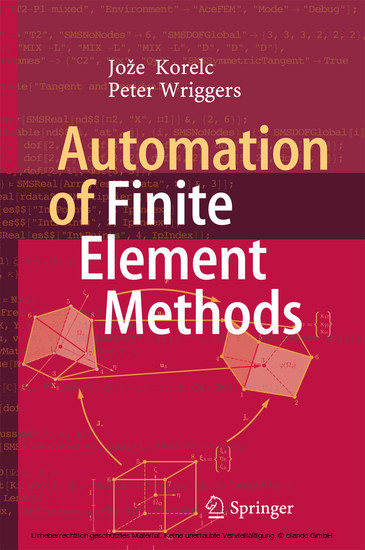 Automation of Finite Element Methods main product photo