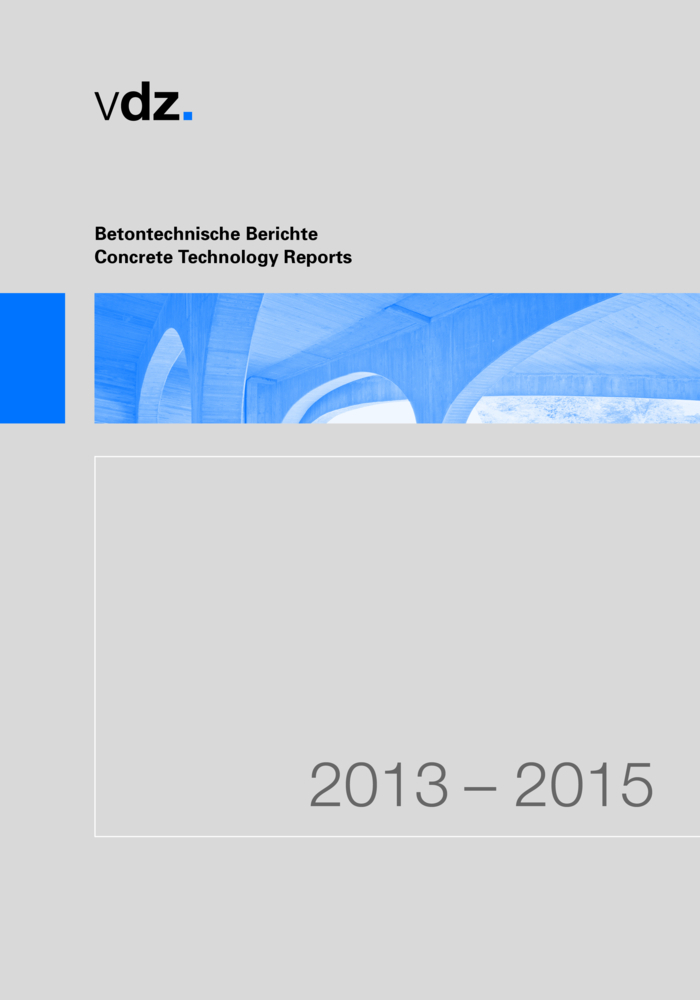 Betontechnische Berichte 2013-2015. Concrete Technology Reports 2013-2015 main product photo