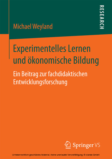 Experimentelles Lernen und ökonomische Bildung main product photo