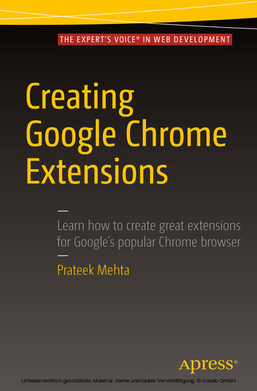 Creating Google Chrome Extensions main product photo