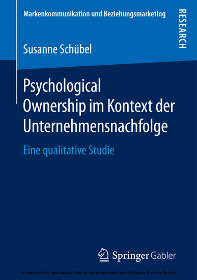 Psychological Ownership im Kontext der Unternehmensnachfolge main product photo