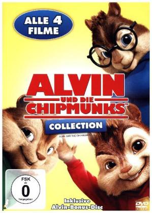 Alvin and the Chipmunks 1-4, 4 DVD, 4 DVD-Video