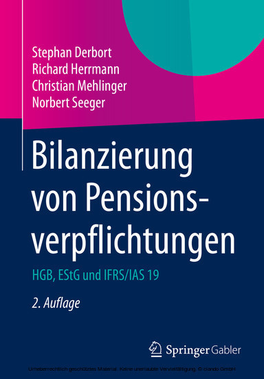Bilanzierung von Pensionsverpflichtungen main product photo