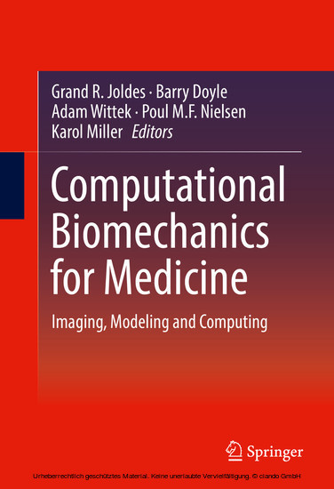 Computational Biomechanics for Medicine main product photo
