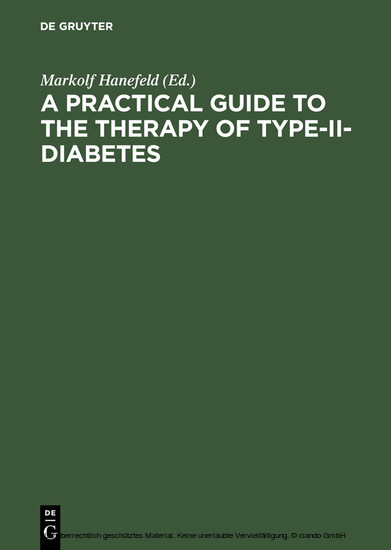 A Practical Guide to the Therapy of Type-II-Diabetes main product photo