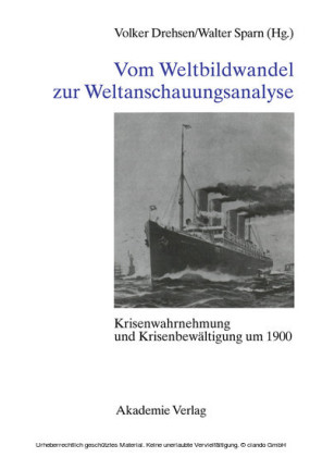 Vom Weltbildwandel zur Weltanschauungsanalyse