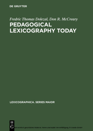 Pedagogical Lexicography Today