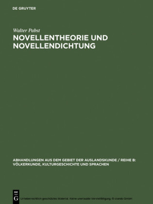 Novellentheorie und Novellendichtung