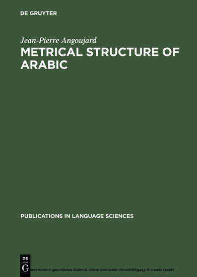Metrical Structure of Arabic main product photo