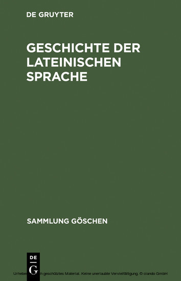 Geschichte der lateinischen Sprache main product photo