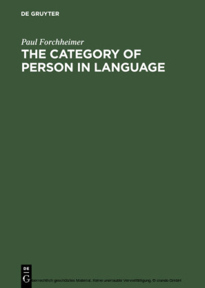 The Category of Person in Language