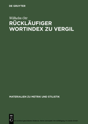 Rückläufiger Wortindex zu Vergil