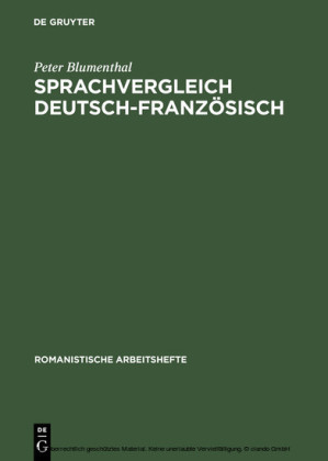 Sprachvergleich Deutsch-Französisch
