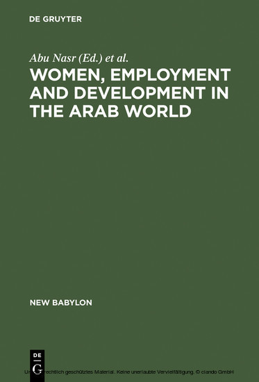Women, Employment and Development in the Arab World main product photo