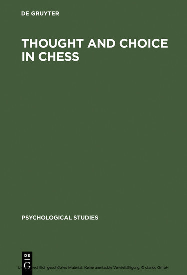 Thought and Choice in Chess main product photo