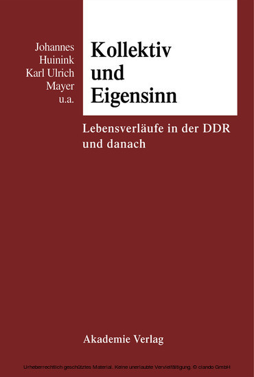 Kollektiv und Eigensinn main product photo