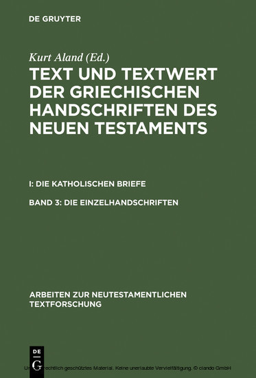 Die Einzelhandschriften main product photo