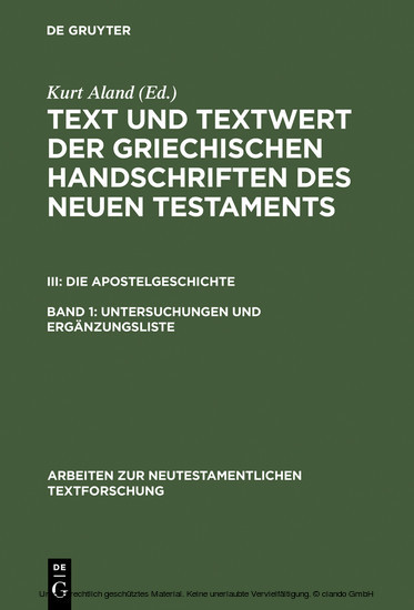 Untersuchungen und Ergänzungsliste main product photo