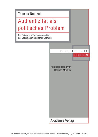 Authentizität als politisches Problem main product photo