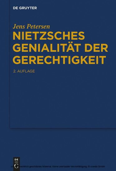 Nietzsches Genialität der Gerechtigkeit main product photo