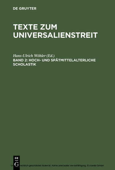 Hoch- und spätmittelalterliche Scholastik main product photo