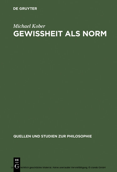 Gewissheit als Norm main product photo