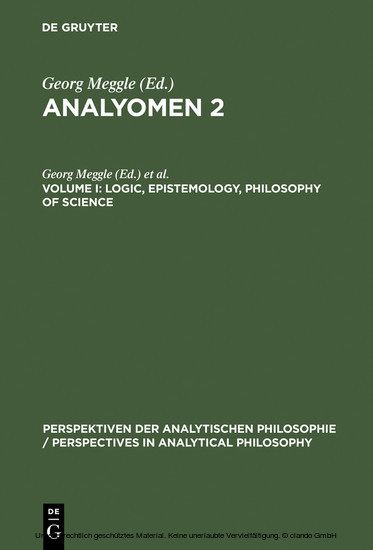 Logic, Epistemology, Philosophy of Science main product photo