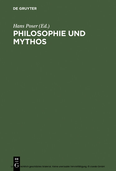 Philosophie und Mythos main product photo