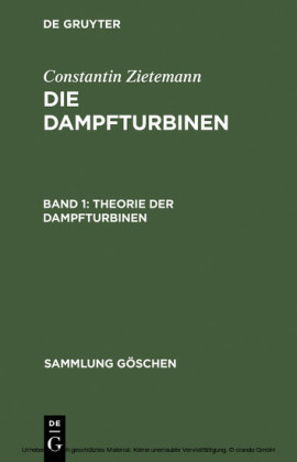 Theorie der Dampfturbinen
