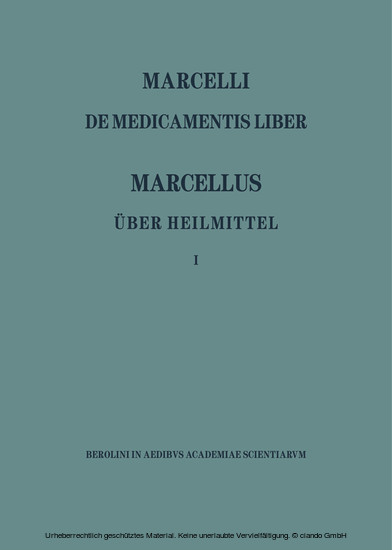 Marcellus - Über Heilmittel 1 main product photo
