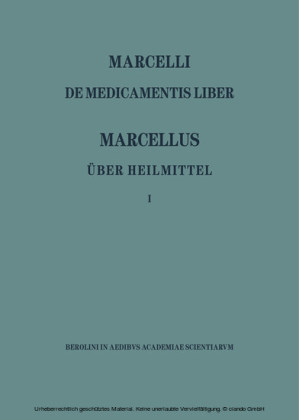 Marcellus - Über Heilmittel 1