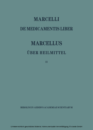 Marcellus - Über die Heilmittel 2 main product photo