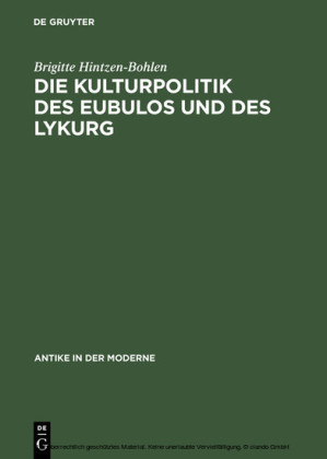 Die Kulturpolitik des Eubulos und des Lykurg