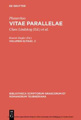 Plutarchus: Vitae parallelae. Volumen III/Fasc. 2