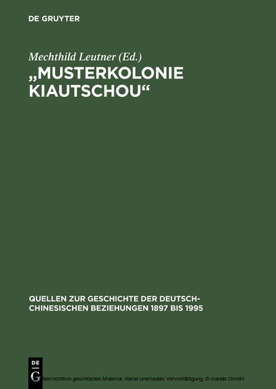 'Musterkolonie Kiautschou' main product photo