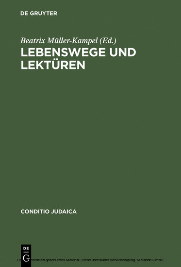 Lebenswege und Lektüren main product photo