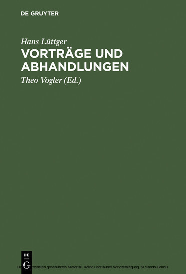 Vorträge und Abhandlungen main product photo